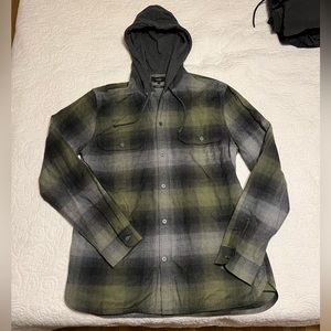 Vince Flannel Hoodie